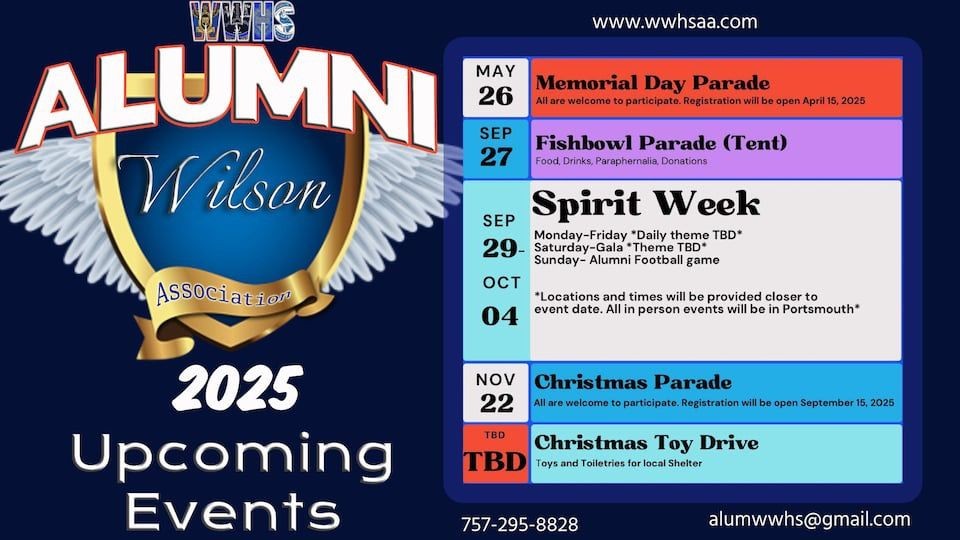 2025 Events Schedule